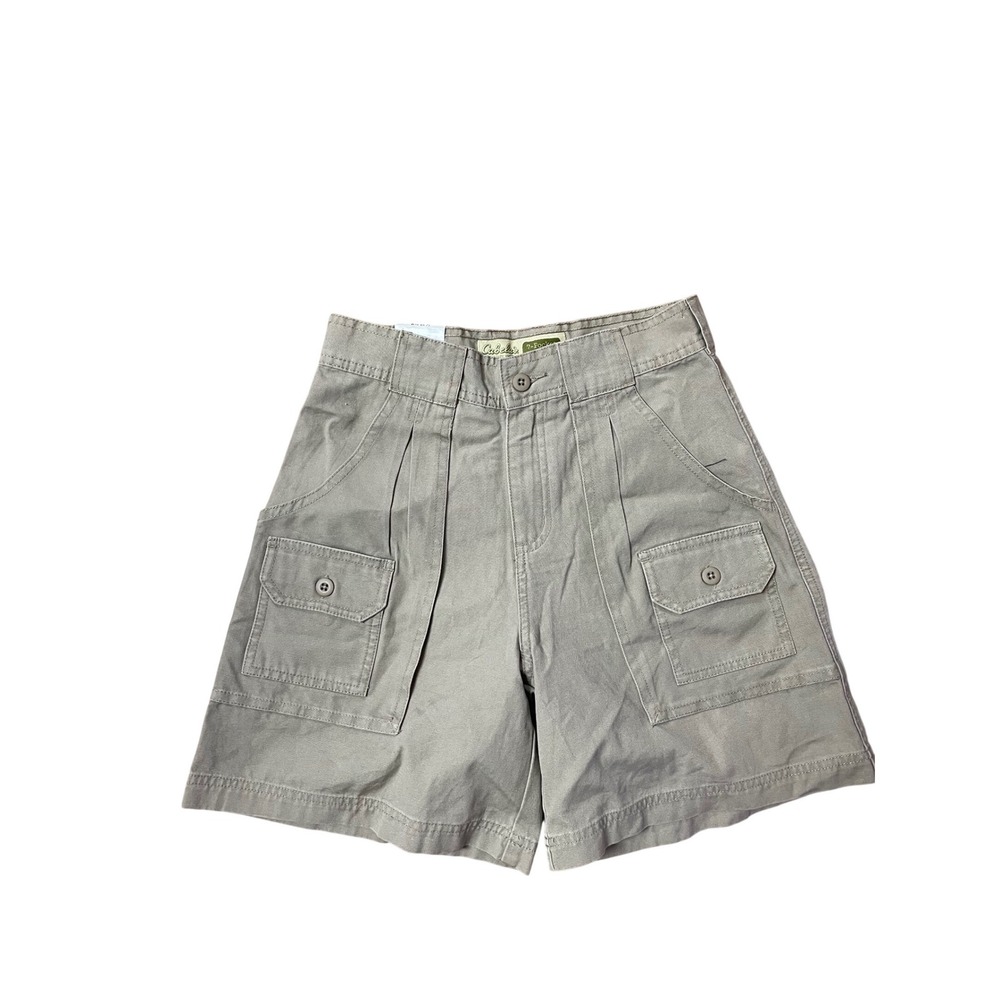 Cabelas Kids 7-Pocket Hiker Shorts Khaki Tan Cotton Canvas Size 16‎ NWT